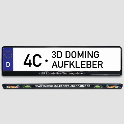 Kennzeichenhalter 3D-Doming-Aufkleber - Produktbild