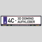 Kennzeichenhalter Oesterreich - 3D-Aufkleber Produktbild