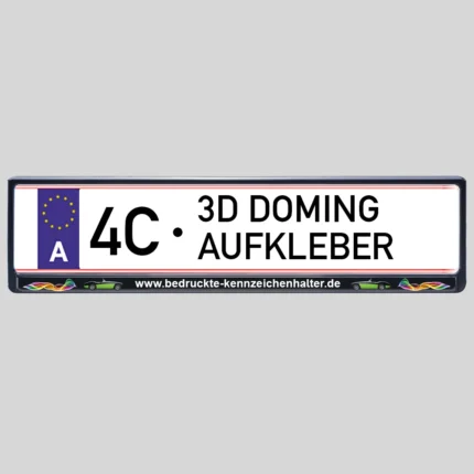 Kennzeichenhalter Oesterreich - 3D-Aufkleber Produktbild