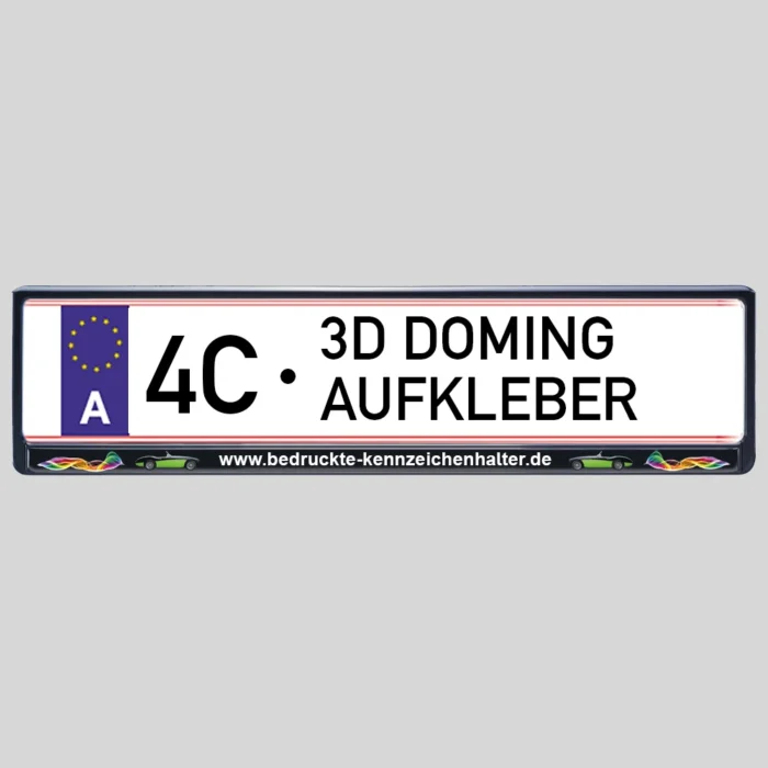 Kennzeichenhalter Oesterreich - 3D-Aufkleber Produktbild