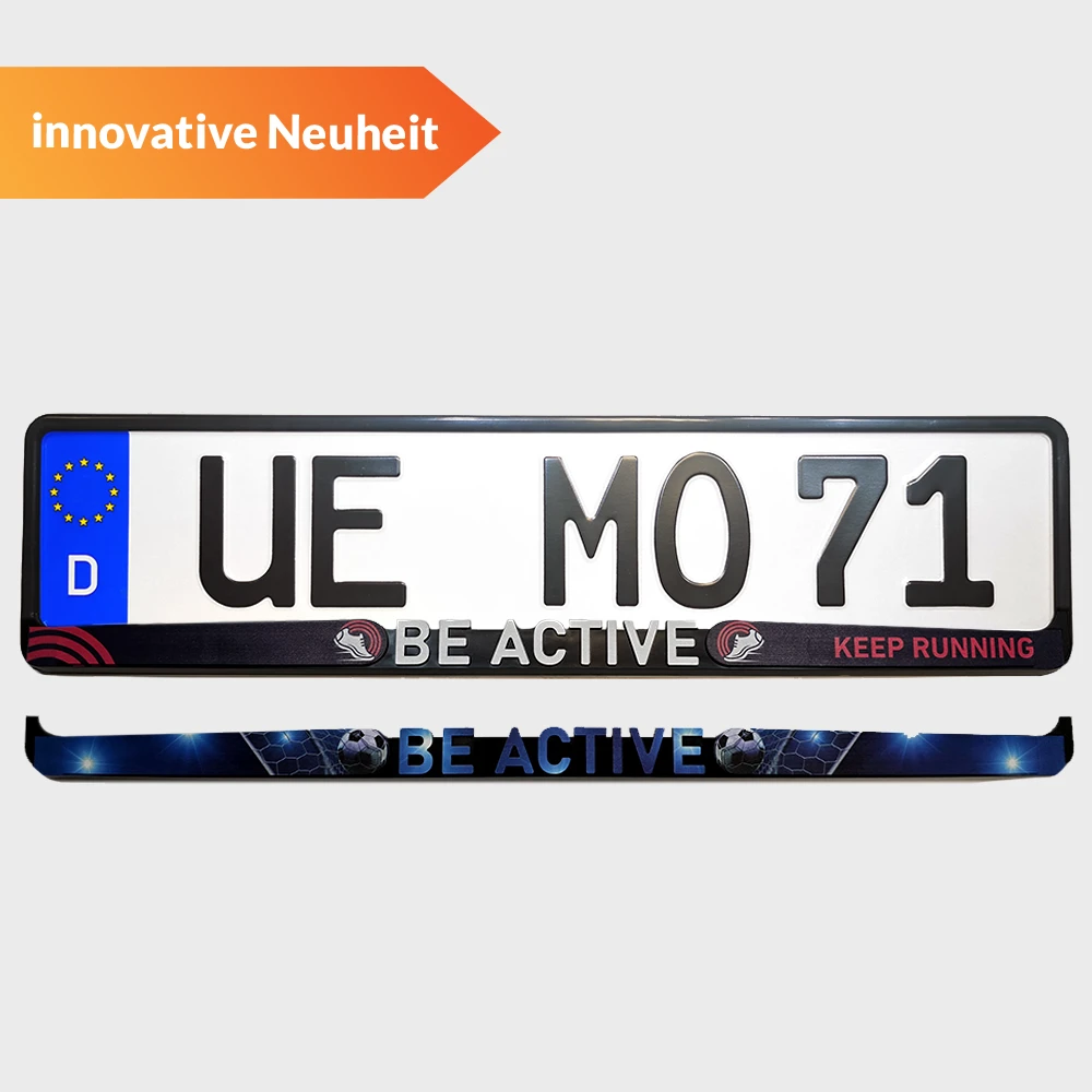 Produktbild-Kennzeichenhalter-4D-Neuheit Produktbild unseres Kennzeichenhalters in 4D-Optik